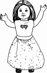 Printable Doll Coloring Pages sketch template