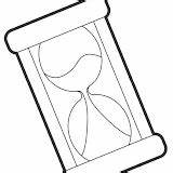 HOURGLASS COLORING sketch template