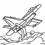 F18 Fighter Jet With Pilot Coloring Page  Pagescom sketch template