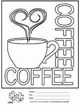 Coffee Cup Coloring Page  COLORING PAGES WORLD sketch template