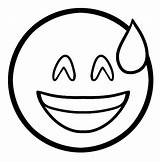 Embarrassed Emoji Coloring Page  Free Printable Pages For Kids sketch template