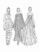 Fashion Coloring Pages sketch template
