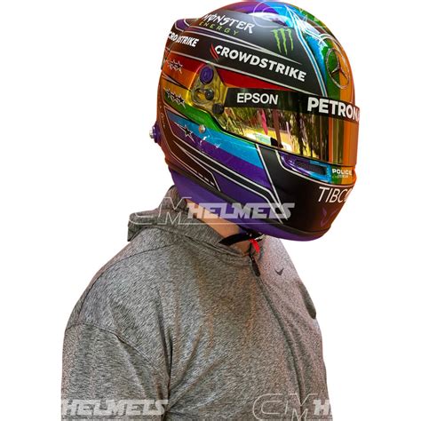 LEWIS HAMILTON 2021 ABU DHABI GP F1 REPLICA HELMET | CM Helmets