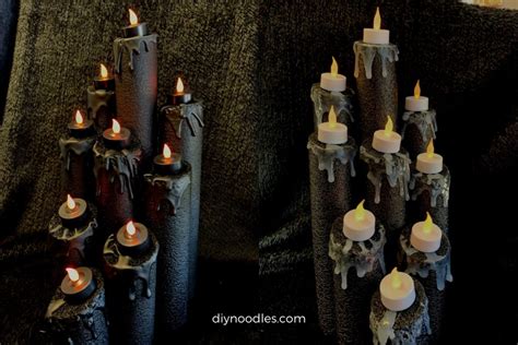 How to Make Spooky DIY Halloween Candles From Pool Noodles | DIY Noodles
