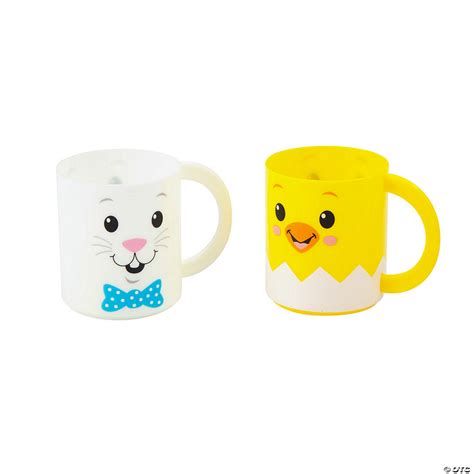 Easter Animal Reusable Plastic Mugs - 12 Pc. | Halloween Express