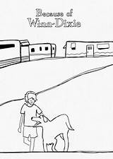 Because of Winn Dixie Coloring Page By Happenings In Harperville sketch template