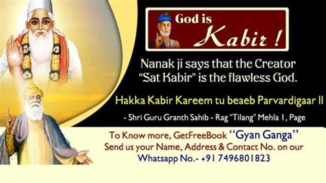 "Complete God Kabir Saheb Ji" God is Kabir . Nanakji says that creator ...