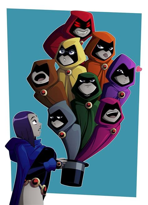 Raven y sus personalidades Raven Teen Titans Go, Teen Titans Fanart, Dc Comics Art, Marvel Dc ...