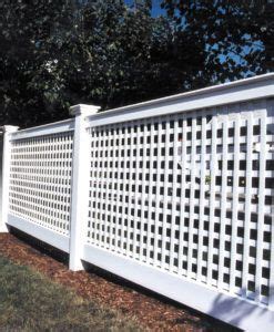 white vinyl lattice fencing chester style by atlas outdoor ct # ...