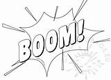 Explosion Pages Coloring sketch template