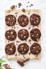 Aero Mint Chocolate Chip Cookies - Blue Sky Eating