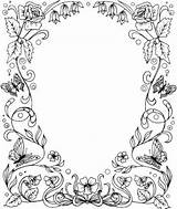 Coloring Corner Border Design Color Pages sketch template