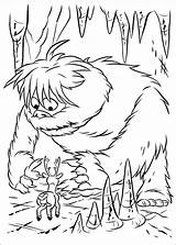 Abominable Snowman Rudolph Coloring Pages sketch template