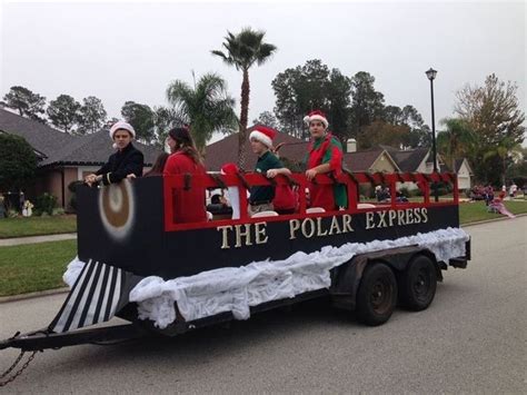 Cardboard Polar Express winter parade float theme | Holiday parades, Christmas parade, Christmas ...