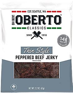 Oberto | Peppered Thin Style Beef Jerky | FREE 1-3 Day Delivery