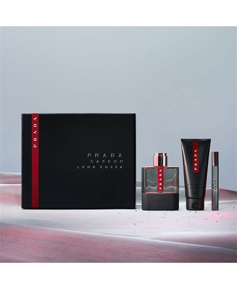 Prada Men's 3-Pc. Luna Rossa Carbon Eau de Toilette Gift Set - Macy's