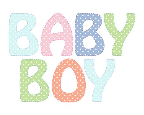 Baby Boy Text Clipart Free Stock Photo - Public Domain Pictures