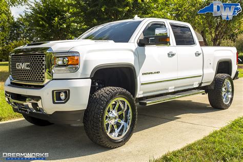 White GMC Denali HD Truck 1 — Dreamworks Motorsports