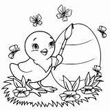 Cute Easter Chick Coloring Page  Free Printable Coloring Pages For Kids sketch template