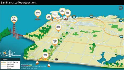 San Francisco Tourist Map - Must visit Tourist Attractions