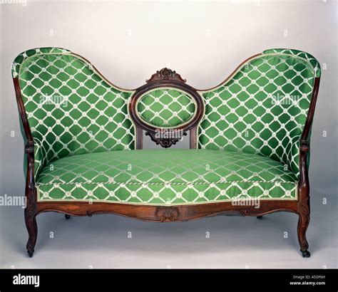 American mahogany couch settee Stock Photo - Alamy