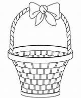 Easter Coloring Basket Pages Egg Clip Printable Bunny Colouring Kids  sketch template
