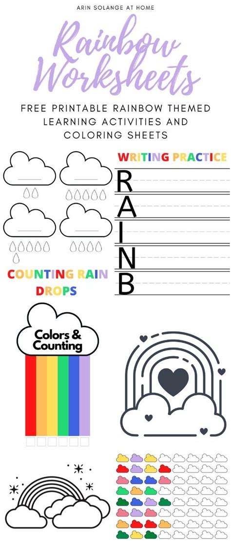 Free Rainbow Coloring Page and Activities for Kids - arinsolangeathome ...