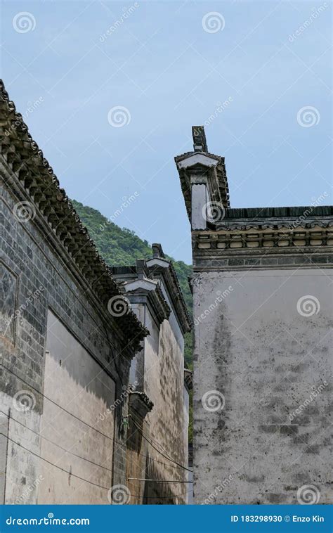 Huipai Architecture, Huipai Villages, Fireproof Eaves Of Old Houses Royalty-Free Stock Image ...