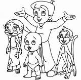 Strong Bheem Coloring Pages  Chhota Páginas sketch template