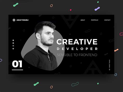 Front End Developer - Portfolio website design by Mahir on Dribbble