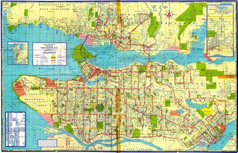 1958 transit map of Vancouver, BC [3500 x 2258] - x-post from /r/vancouver : MapPorn