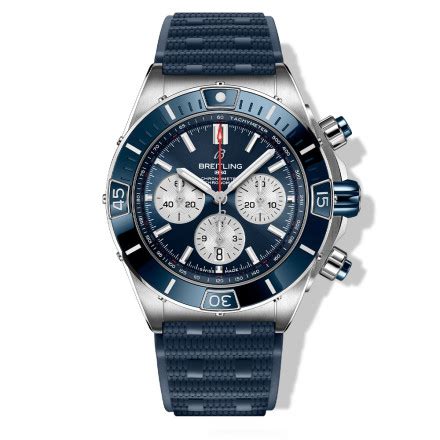 BREITLING Chronomat B01, 42mm, Stainless Steel with Ice Blue Dial - PB0134101C1S1