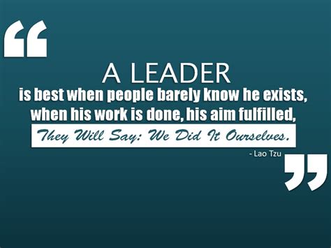 Great leaders are almost always