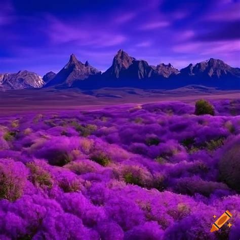 Purple western landscape