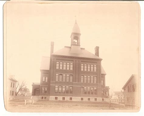 VTG Original Albumen Photo Large School Building Providence Rhode Island RI | Providence rhode ...