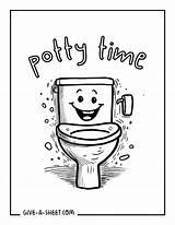 Potty Chair coloring Sheet For Kids  Toilet Drawing Coloring Pages sketch template