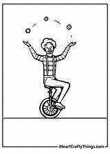 Unicycle Coloring Pages sketch template