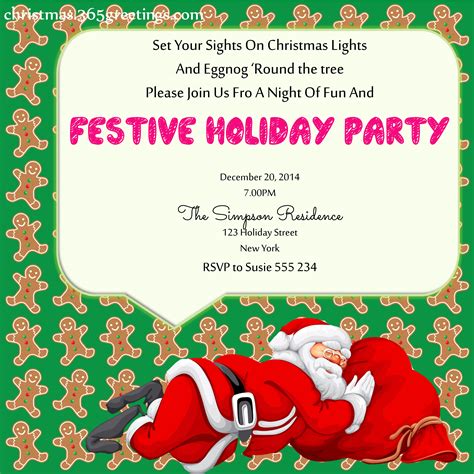 Christmas Party Invitation Ideas - Christmas Celebration - All about Christmas