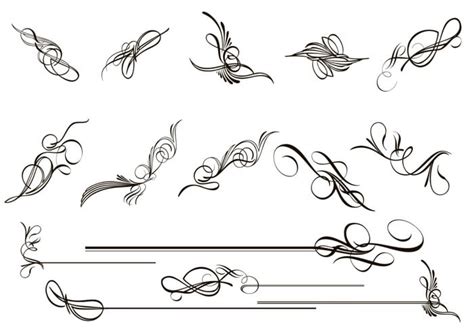 Calligraphy Flourish Brushes Pack - Free Photoshop Brushes at Brusheezy!