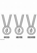Olympic Medal Coloring Page Printable Medals  sketch template
