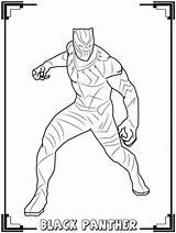 Avengers Coloring Pages Black Panther  sketch template