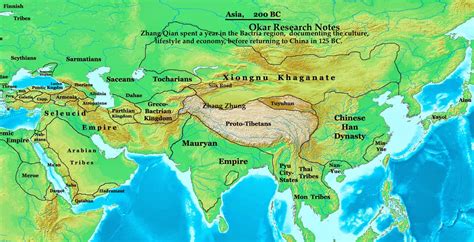 Okar Research: Chinese Explorer Zhang Qian in Bactria (126 BC)