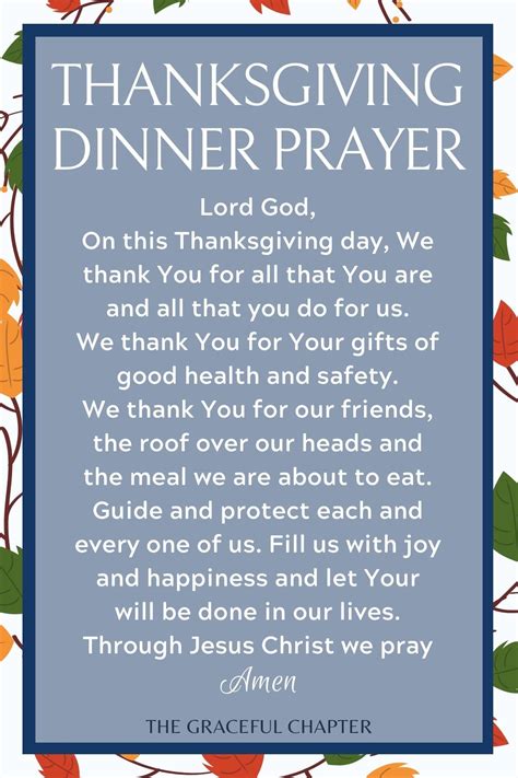 10 best thanksgiving dinner prayers – Artofit