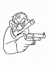 Gangster coloring Pages sketch template