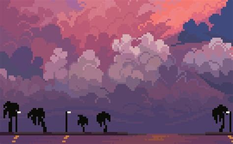 PIXEL ART BY @SOFTWARING | Pixel art landscape, Cool pixel art, Cute ...