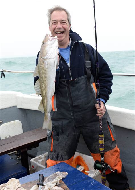 Nigel Farage lands monster prize fish during angling trip off Kent ...