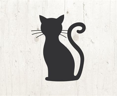 Black Cat Svg, Halloween Svg, Cat Svg, Halloween Cat Svg, Halloween ...