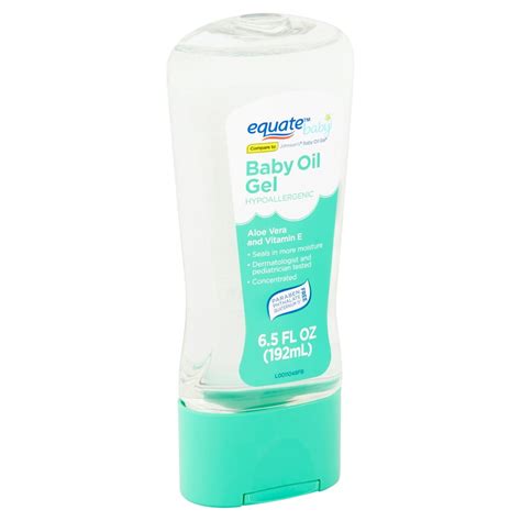 Equate Baby Aloe Vera and Vitamin E Hypoallergenic Baby Oil Gel, 6.5 fl oz - Walmart.com ...