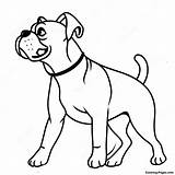 Boxer Dog In Action Coloring Page  Pagescom sketch template