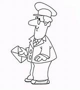 Postman Coloring Pages At GetDrawings  Free Download sketch template